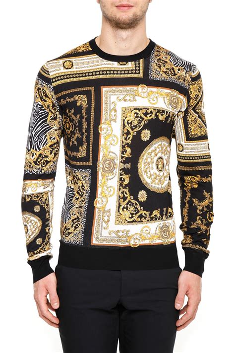 versace pullover fallen|versace men's sweater.